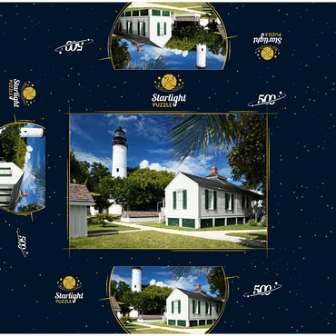Key West Lighthouse, Florida Keys, Florida, USA 500 Jigsaw Puzzle box 3D Modell
