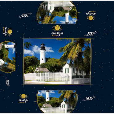 Key West Lighthouse, Florida Keys, Florida, USA 500 Jigsaw Puzzle box 3D Modell