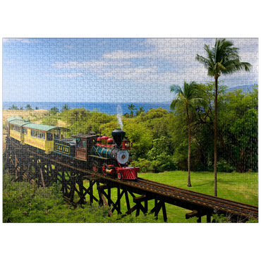 puzzleplate Sugar Cane Train near Ka'anapali, Maui Island, Hawaii, USA 1000 Jigsaw Puzzle