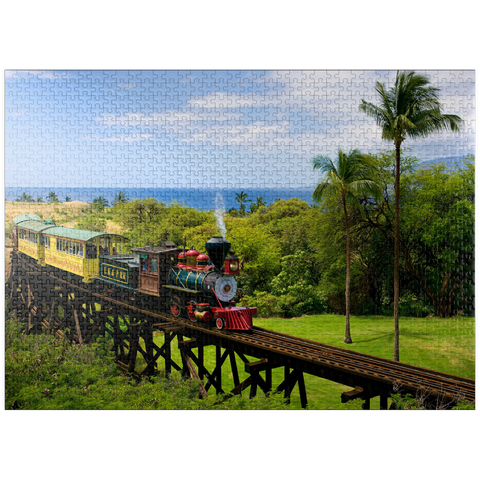 puzzleplate Sugar Cane Train near Ka'anapali, Maui Island, Hawaii, USA 1000 Jigsaw Puzzle