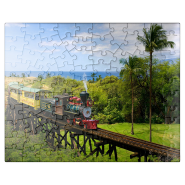 puzzleplate Sugar Cane Train near Ka'anapali, Maui Island, Hawaii, USA 100 Jigsaw Puzzle