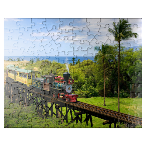 puzzleplate Sugar Cane Train near Ka'anapali, Maui Island, Hawaii, USA 100 Jigsaw Puzzle