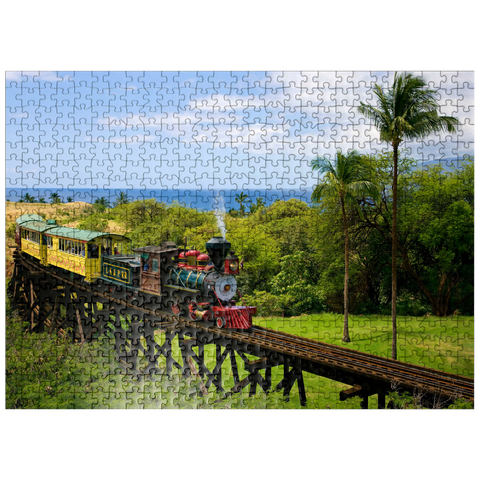 puzzleplate Sugar Cane Train near Ka'anapali, Maui Island, Hawaii, USA 500 Jigsaw Puzzle