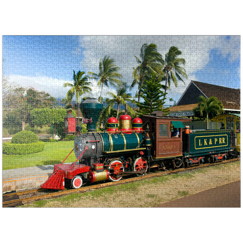 puzzleplate Sugar Cane Train, Ka'anapali, Maui Island, Hawaii, USA 1000 Jigsaw Puzzle