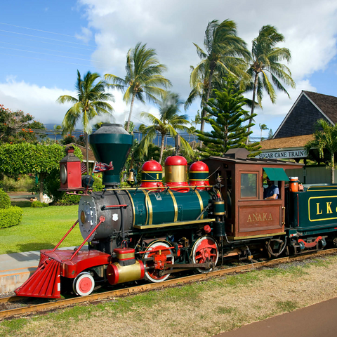 Sugar Cane Train, Ka'anapali, Maui Island, Hawaii, USA 1000 Jigsaw Puzzle 3D Modell