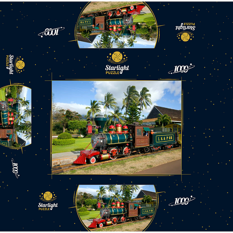 Sugar Cane Train, Ka'anapali, Maui Island, Hawaii, USA 1000 Jigsaw Puzzle box 3D Modell