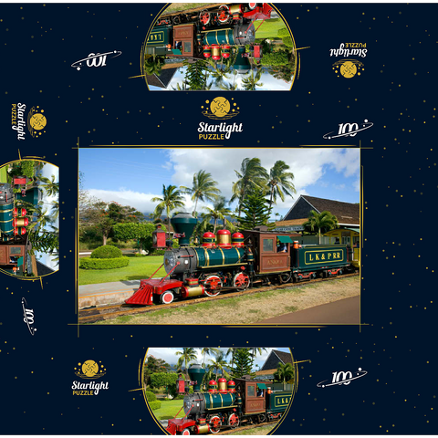 Sugar Cane Train, Ka'anapali, Maui Island, Hawaii, USA 100 Jigsaw Puzzle box 3D Modell
