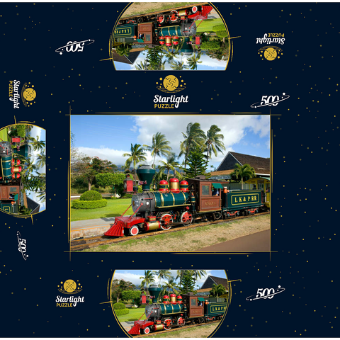 Sugar Cane Train, Ka'anapali, Maui Island, Hawaii, USA 500 Jigsaw Puzzle box 3D Modell