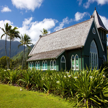 Waioli Huiia Church, Hanalei, Kauai Island, Hawaii, USA 100 Jigsaw Puzzle 3D Modell