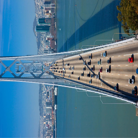 Bay Bridge with skyline, San Francisco, California, USA 100 Jigsaw Puzzle 3D Modell
