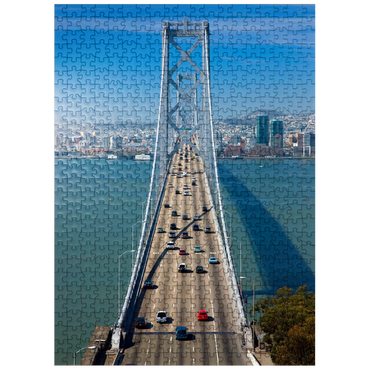 puzzleplate Bay Bridge with skyline, San Francisco, California, USA 500 Jigsaw Puzzle