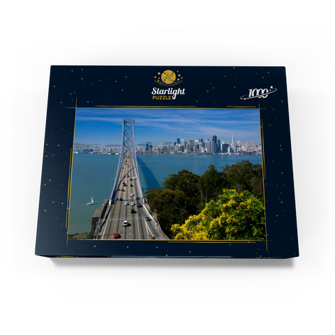 Bay Bridge with skyline, San Francisco, California, USA 1000 Jigsaw Puzzle box view1