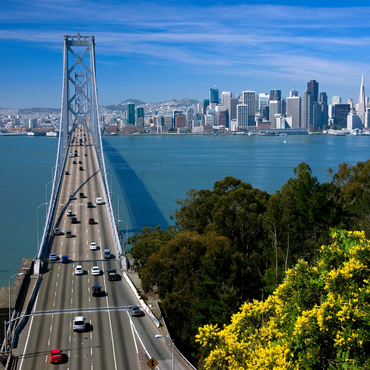 Bay Bridge with skyline, San Francisco, California, USA 1000 Jigsaw Puzzle 3D Modell