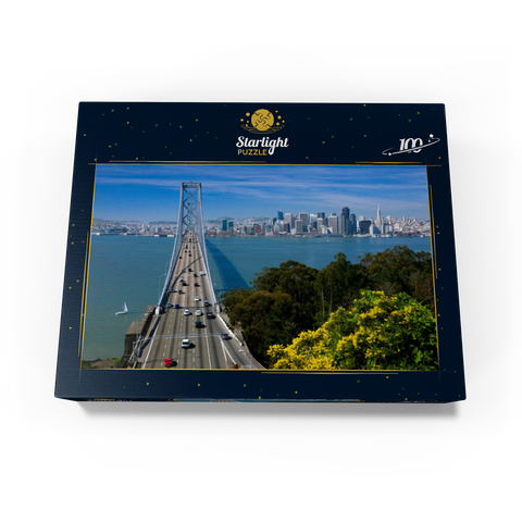 Bay Bridge with skyline, San Francisco, California, USA 100 Jigsaw Puzzle box view1
