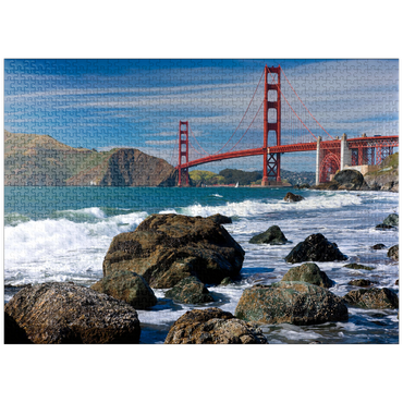 puzzleplate San Francisco Bay and Golden Gate Bridge, San Francisco, California, USA 1000 Jigsaw Puzzle