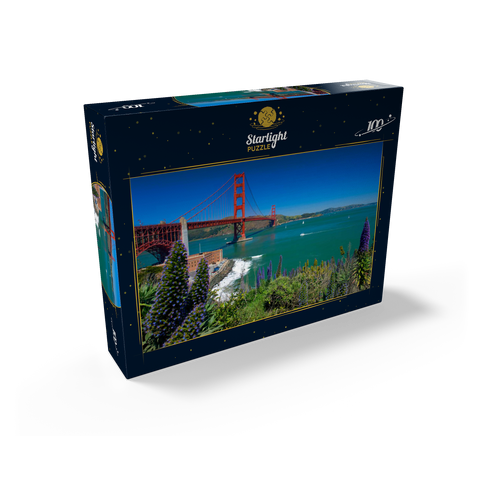 San Francisco Bay with Golden Gate Bridge and Fort Point National Historic Site, San Francisco, California, USA 100 Jigsaw Puzzle box view1