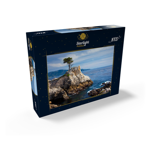 Monterey cypress (Lone Cypress) on the Pacific coast near 1000 Jigsaw Puzzle box view1