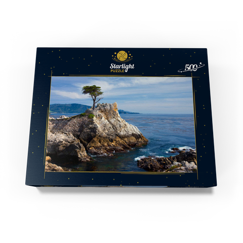 Monterey cypress (Lone Cypress) on the Pacific coast near 500 Jigsaw Puzzle box view1