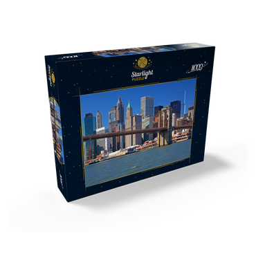 View to Brooklyn Bridge, Manhattan, New York City, New York, USA 1000 Jigsaw Puzzle box view1