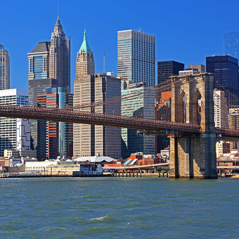 View to Brooklyn Bridge, Manhattan, New York City, New York, USA 1000 Jigsaw Puzzle 3D Modell