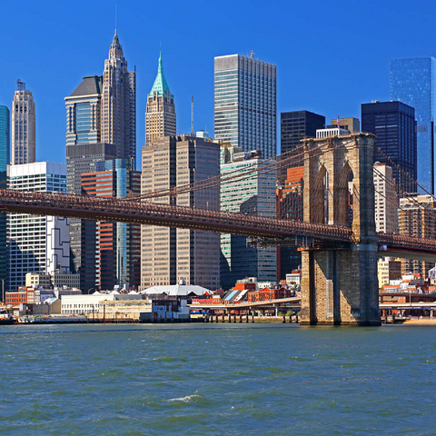 View to Brooklyn Bridge, Manhattan, New York City, New York, USA 100 Jigsaw Puzzle 3D Modell