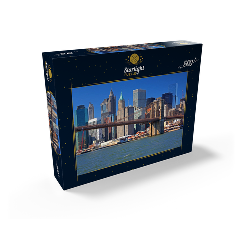 View to Brooklyn Bridge, Manhattan, New York City, New York, USA 500 Jigsaw Puzzle box view1