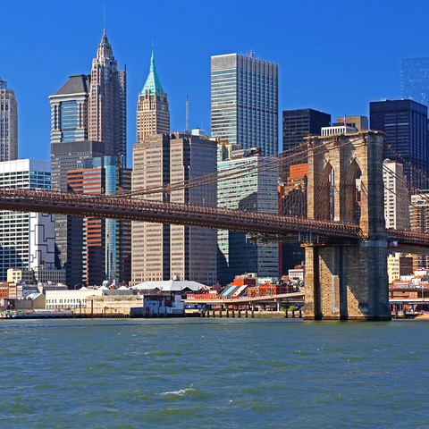 View to Brooklyn Bridge, Manhattan, New York City, New York, USA 500 Jigsaw Puzzle 3D Modell