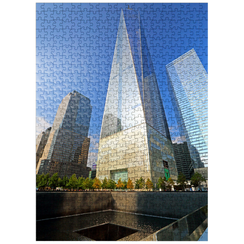 puzzleplate Ground Zero, memorial on the site of One World Trade Center, Manhattan, New York City, New York, USA 500 Jigsaw Puzzle