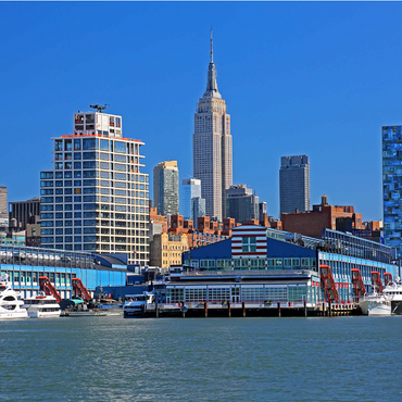 Hudson River with Empire State Building in Midtown Manhattan, New York City, New York, USA 1000 Jigsaw Puzzle 3D Modell