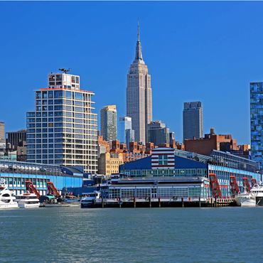 Hudson River with Empire State Building in Midtown Manhattan, New York City, New York, USA 500 Jigsaw Puzzle 3D Modell