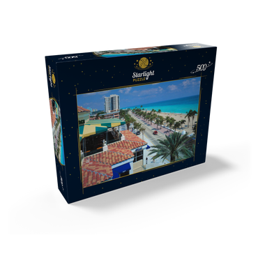 View over Atlantic Boulevard and beach, Fort Lauderdale, Florida, USA 500 Jigsaw Puzzle box view1