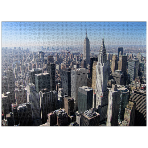 puzzleplate View over Manhattan, New York City, New York, USA 1000 Jigsaw Puzzle