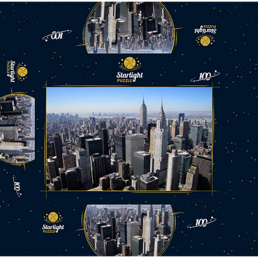 View over Manhattan, New York City, New York, USA 100 Jigsaw Puzzle box 3D Modell