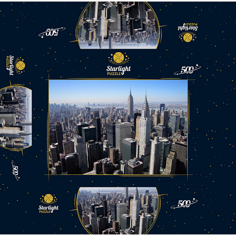 View over Manhattan, New York City, New York, USA 500 Jigsaw Puzzle box 3D Modell