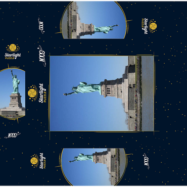 Statue of Liberty, Liberty Island, New York City, New York, USA 1000 Jigsaw Puzzle box 3D Modell