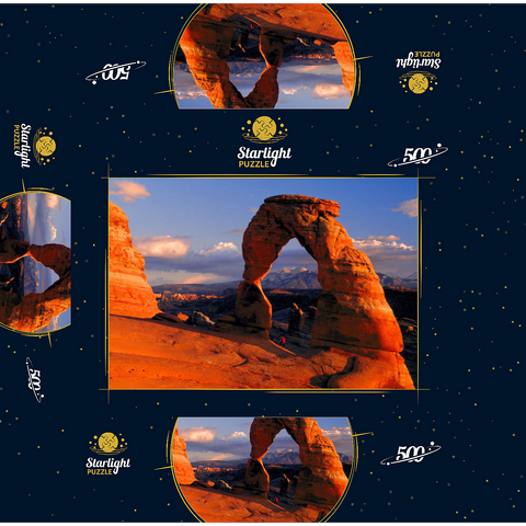 Delicate Arch, Arches National Park, Utah, USA 500 Jigsaw Puzzle box 3D Modell