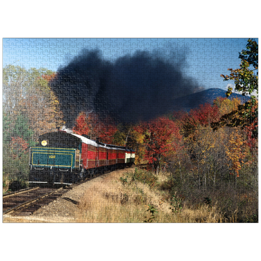 puzzleplate Conway Scenic Railroad, Mount Washington Valley, New Hampshire, USA 1000 Jigsaw Puzzle