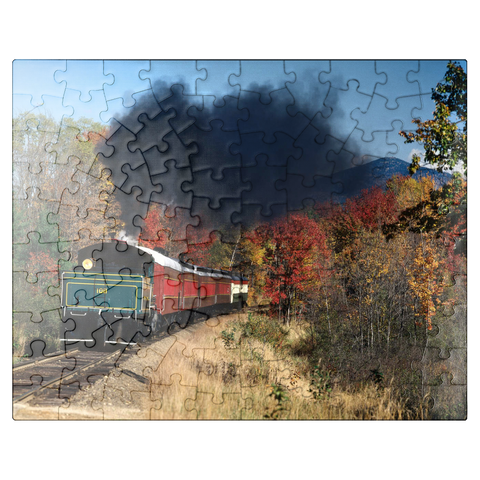 puzzleplate Conway Scenic Railroad, Mount Washington Valley, New Hampshire, USA 100 Jigsaw Puzzle