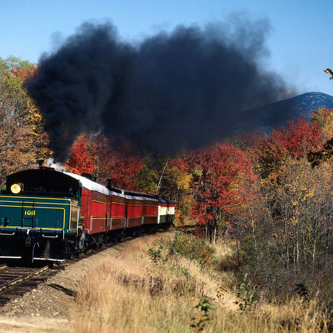 Conway Scenic Railroad, Mount Washington Valley, New Hampshire, USA 500 Jigsaw Puzzle 3D Modell