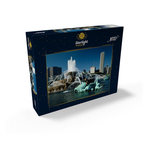 Buckingham Fountain in Grant Park, Chicago, Illinois, USA 1000 Jigsaw Puzzle box view1