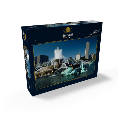 Buckingham Fountain in Grant Park, Chicago, Illinois, USA 100 Jigsaw Puzzle box view1