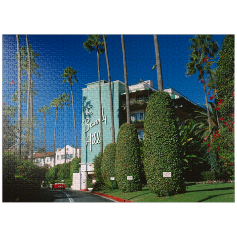 puzzleplate Beverly Hills Hotel in Los Angeles, California, USA 1000 Jigsaw Puzzle