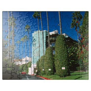 puzzleplate Beverly Hills Hotel in Los Angeles, California, USA 100 Jigsaw Puzzle