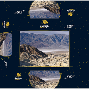 Zabriskie Point, Death Valley, California, USA 1000 Jigsaw Puzzle box 3D Modell