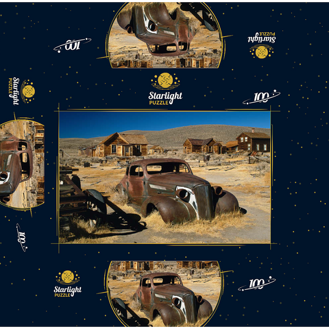 Ghost town Bodie, California, USA 100 Jigsaw Puzzle box 3D Modell
