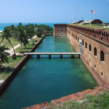 Fort Jefferson in Dry Tortugas National Park, Key West, Florida Keys, Florida, USA 1000 Jigsaw Puzzle 3D Modell