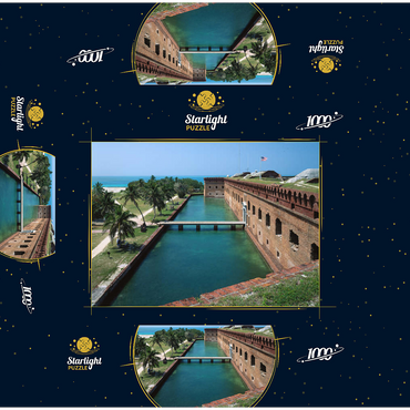 Fort Jefferson in Dry Tortugas National Park, Key West, Florida Keys, Florida, USA 1000 Jigsaw Puzzle box 3D Modell