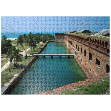 puzzleplate Fort Jefferson in Dry Tortugas National Park, Key West, Florida Keys, Florida, USA 500 Jigsaw Puzzle