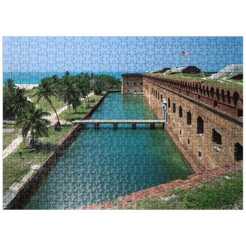 puzzleplate Fort Jefferson in Dry Tortugas National Park, Key West, Florida Keys, Florida, USA 500 Jigsaw Puzzle