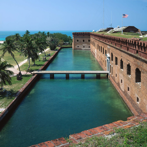 Fort Jefferson in Dry Tortugas National Park, Key West, Florida Keys, Florida, USA 500 Jigsaw Puzzle 3D Modell